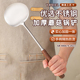 锅铲不锈钢蘑菇铲食品级家用长柄炒菜铲子木柄把加厚炒菜勺铁锅铲
