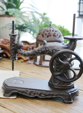 复古怀旧风铸铁缝纫机桌面摆件
