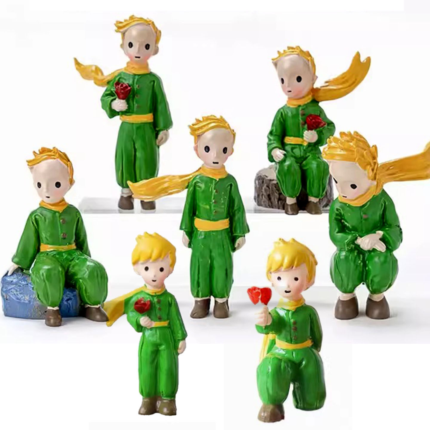 拿玫瑰花站立小王子摆件情人节卡通周岁儿童生日蛋糕装饰烘焙配件,节庆用品/礼品,蛋糕/烘焙装饰用品,淘宝优惠券,粉丝福利购,淘宝优惠卷