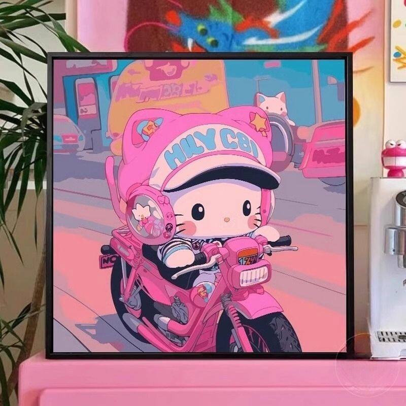 潮流Hellokitty凯蒂猫装饰画挂画