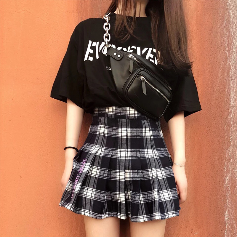 FMK百褶裙女高腰西装格子潮牌ins风复古宽松防走光短裙heliport在类目 女装/女士精品, 半身裙中 - 来自Buy2taobao.com提供专业的淘宝代购服务