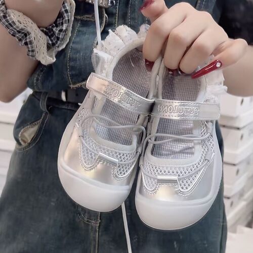 芭蕾风运动凉鞋女童休闲鞋网鞋