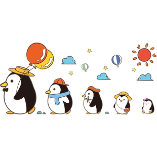 双开门冰箱贴纸厨房冰柜侧面遮丑贴画小图案空调翻新防水温馨装饰