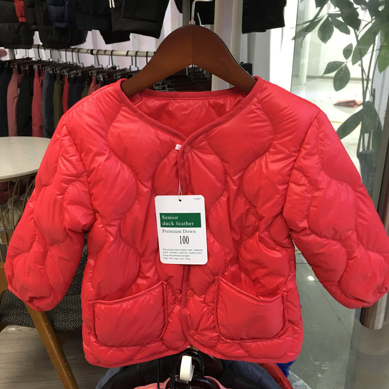 秋冬新款轻薄男女童羽绒服短外穿羽绒内胆