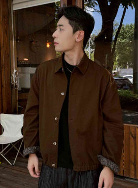 RHETT KELLEY 非黑即白『秋日浪漫』新贵式休闲夹克简约翻领外套