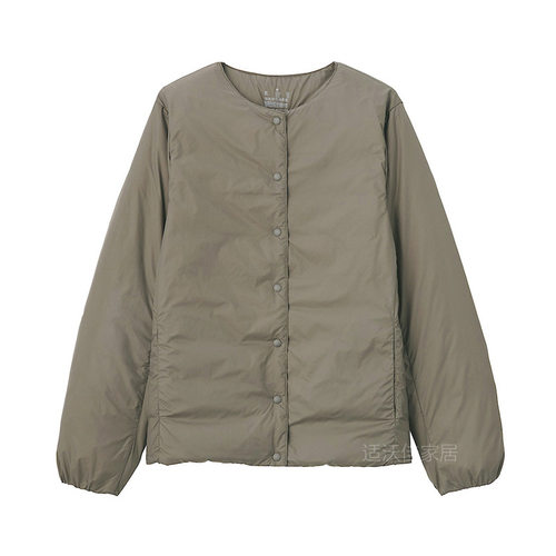 女士轻薄保暖圆领羽绒服