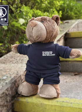 bava宝马小熊公仔原厂bmw禁止触摸玩偶汽车内饰品摆件高档三系x3