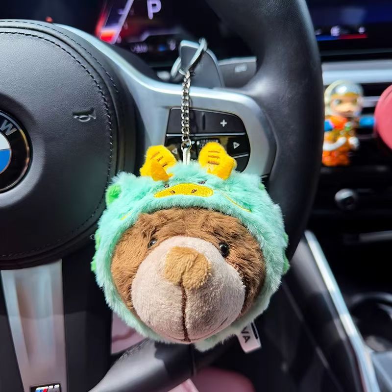 宝马小熊公仔bava龙头挂件