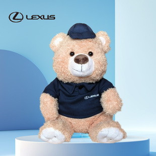 雷克萨斯小熊公仔汽车玩偶娃娃副驾驶装 饰新车亲亲摆件内饰es200