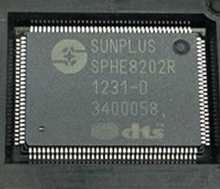 全新SPHE8202VGQ 移动DVD/EVD解码IC【直拍】