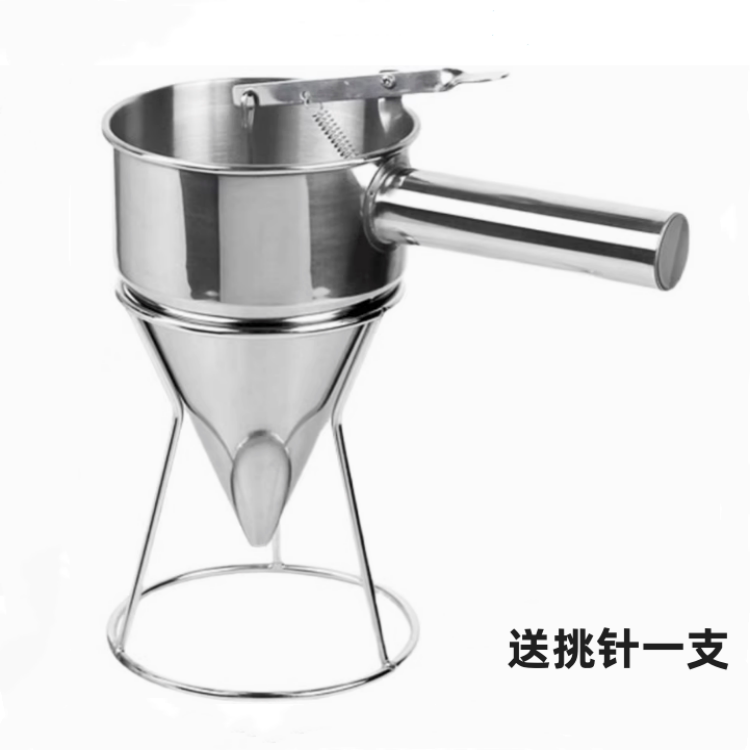 章鱼烧小丸子漏斗不锈钢锥形蛋糕漏斗