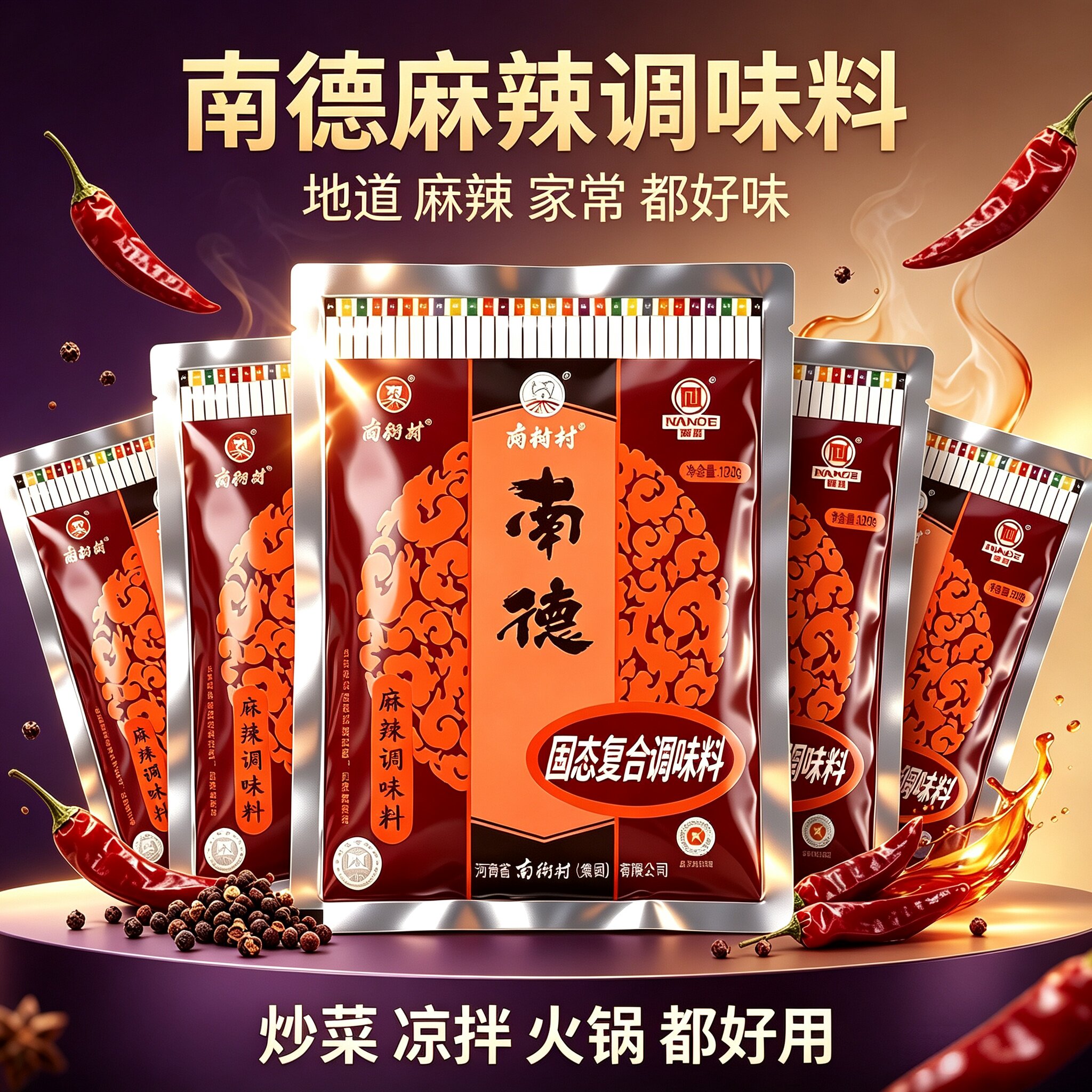 【官方正品】南街村南德麻辣调味料河南特产复合调味剂厨房家用
