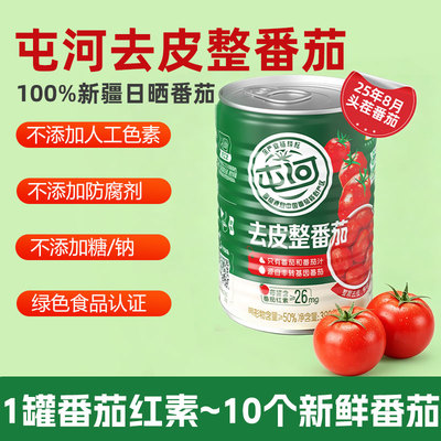 屯河去皮整番茄酱390g0脂意面