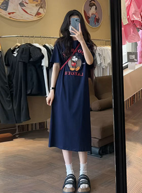 简约直筒裙其他米老鼠开叉