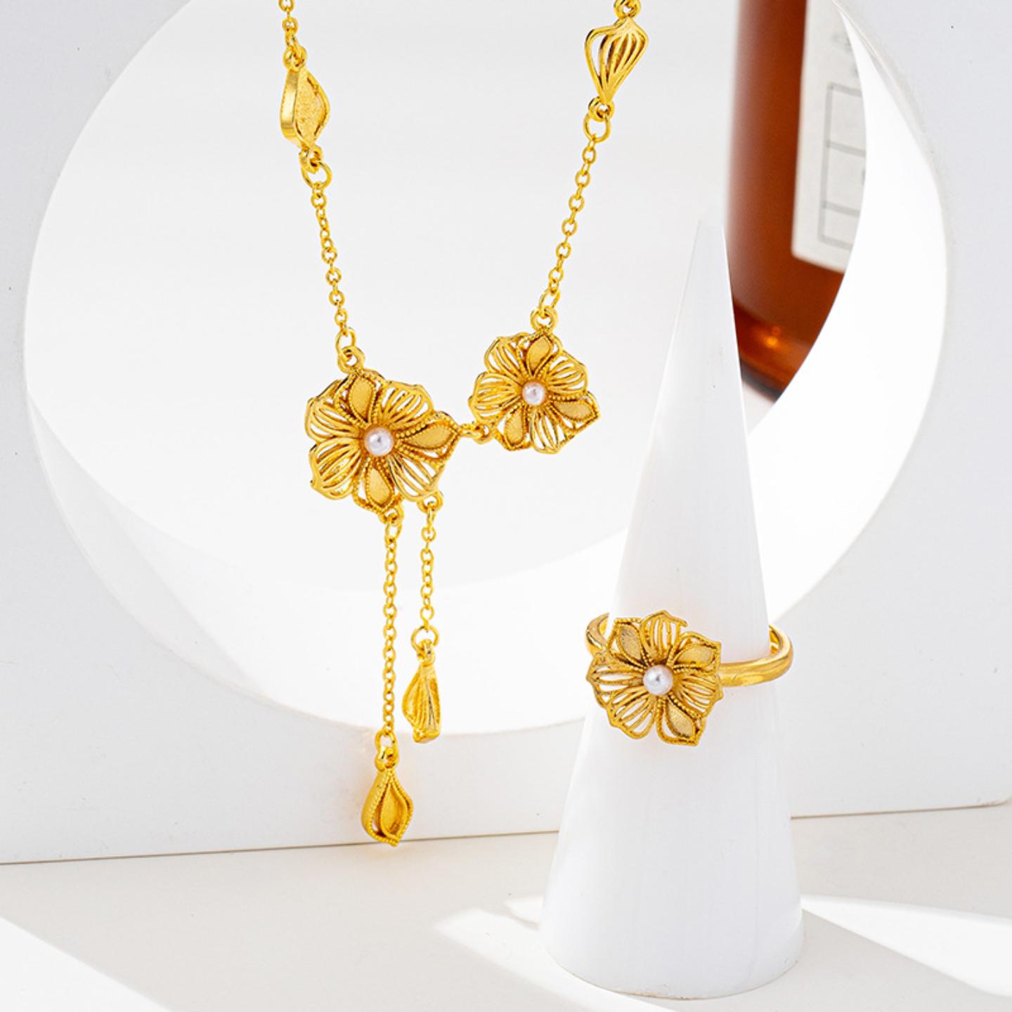 国潮宫廷风珍珠饰品套装