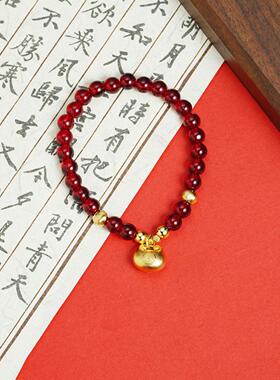 复古越南沙金手串｜民族风小胖