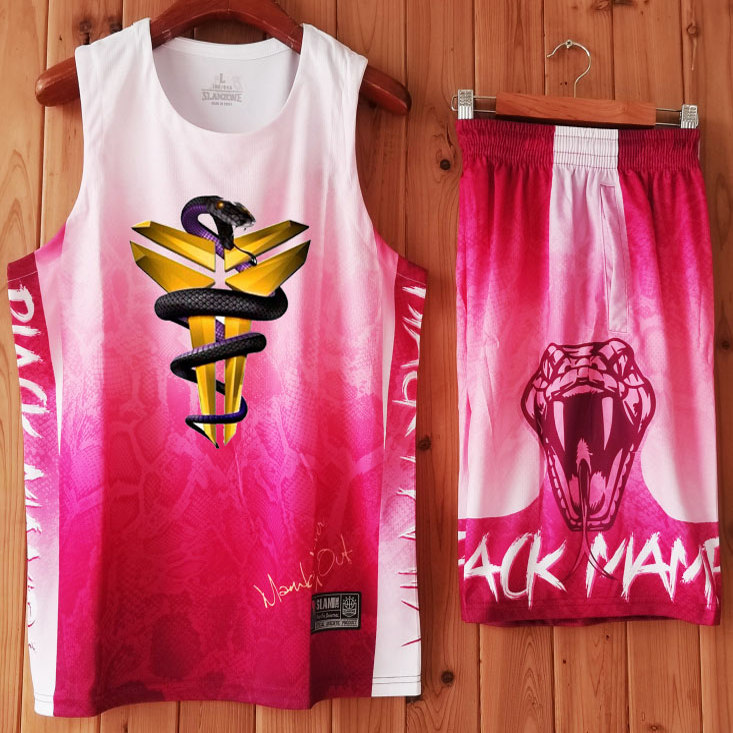 科比篮球服套装个性定制印字