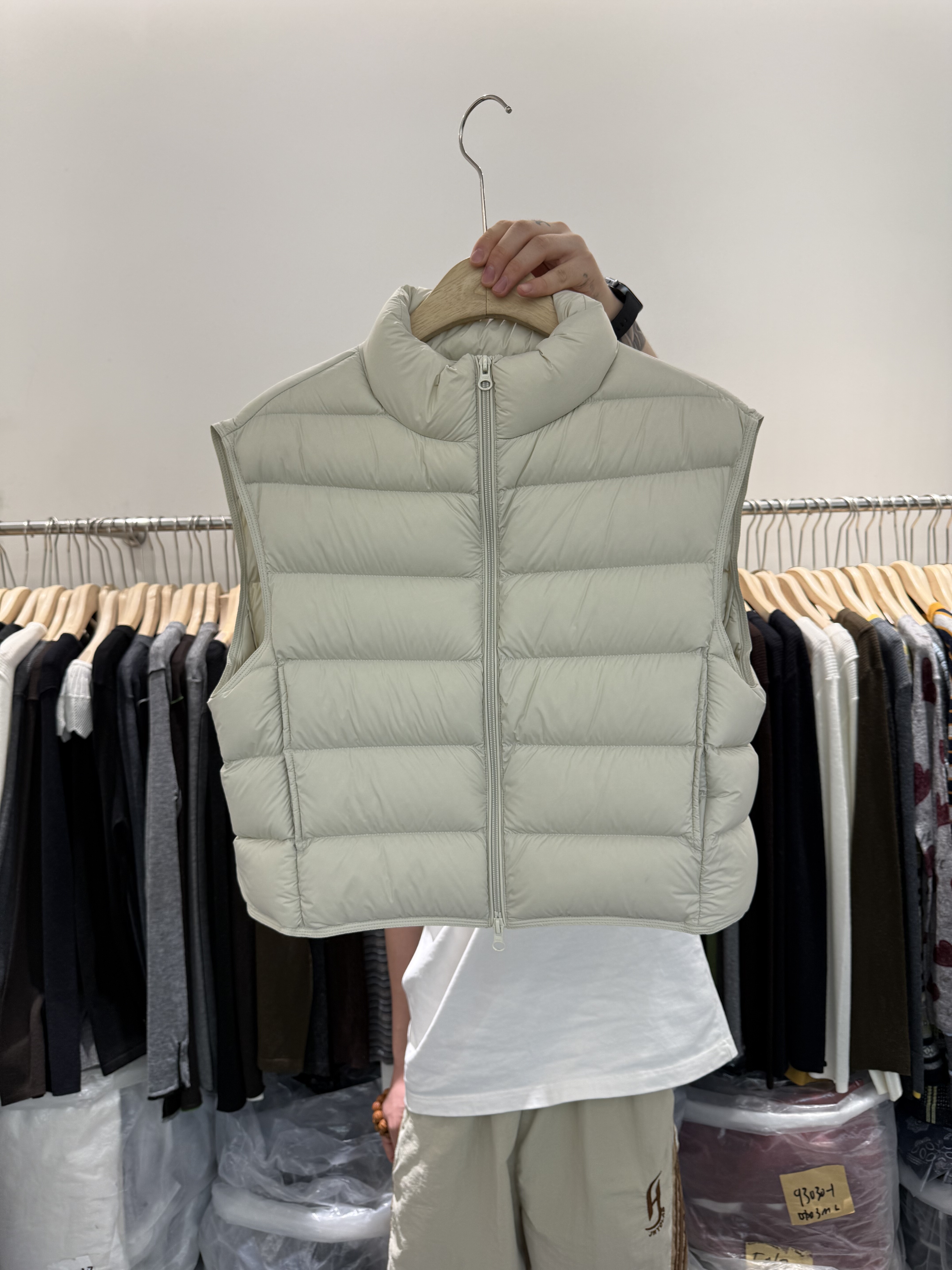 无袖坎肩95白鹅绒马甲背心羽绒服