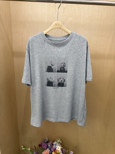 卡通四只小狗印花宽松打底女t T恤2026春夏新款 东大门同款 圆领短袖