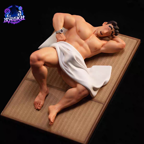 【现货】臭脚爸爸手办GK肌肉模型