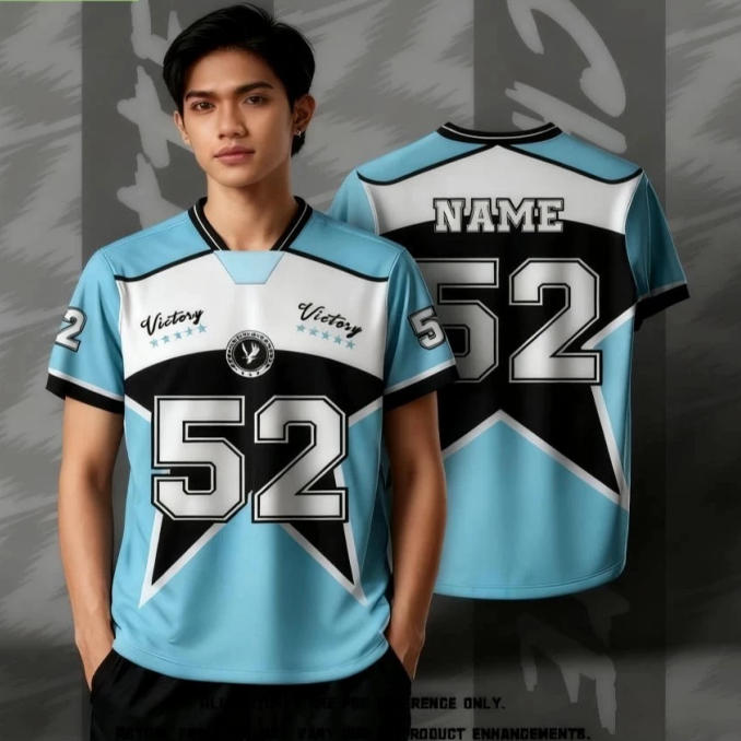 美式复古街头风足球服男速干运动短袖52号个性定制T恤