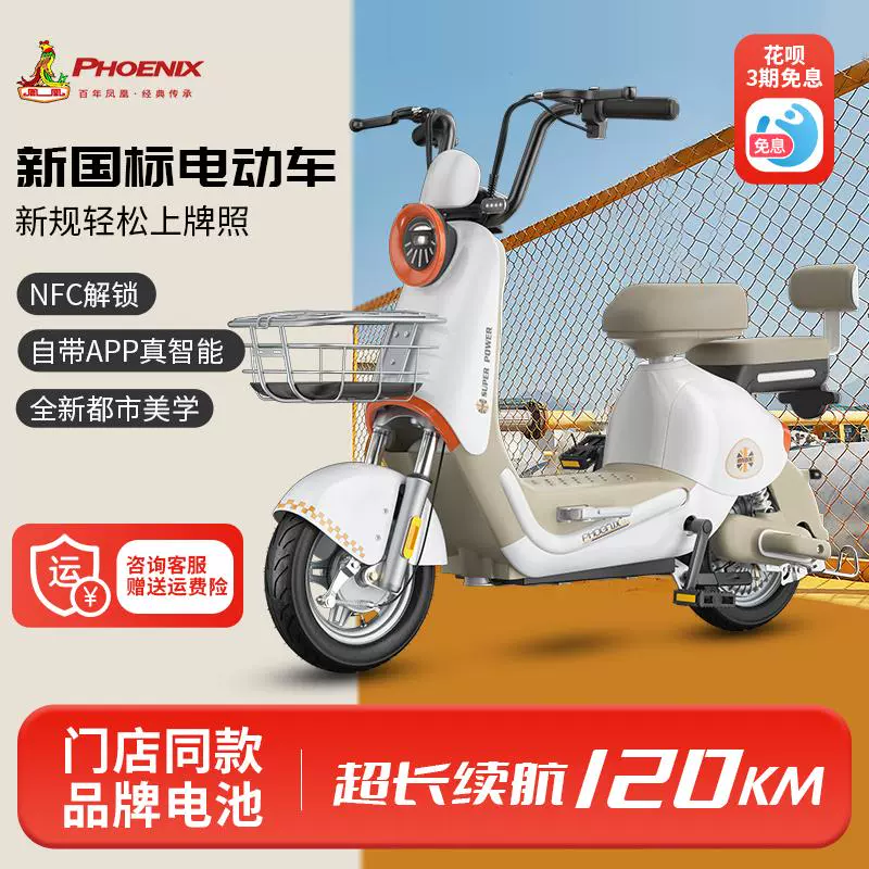 新国标凤凰电动自行车超长续航