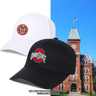 美国大学世界名校俄亥俄州立大学服纪念户外棒球帽男女鸭舌运动帽