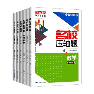 2026春勤学早名校压轴题七八九年级上册下册数学专题复习勤学早练大培优初中初一二三中考数学名校名题必刷压轴题尖子生强化练习册