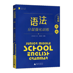 蓝皮英语系列七八九年级英语语法分层强化训练全国通用 初一二三789年级上下册语法专项练习册初中英语法阅读理解完形填空组合训练