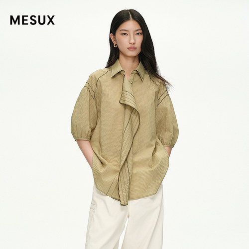 MEUX米岫2025中袖衬衫