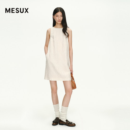 MEUX米岫2025无袖连衣裙