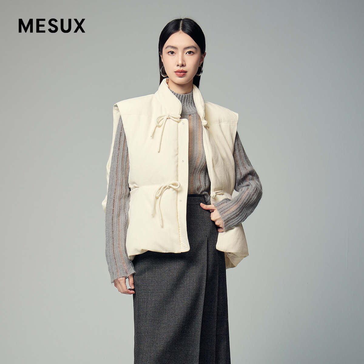 时尚羽绒马甲MESUX新中式