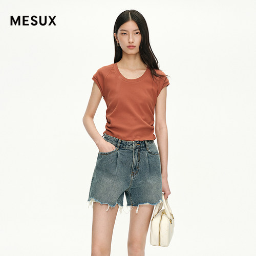 MEUX米岫2025短袖T恤MNMUB306