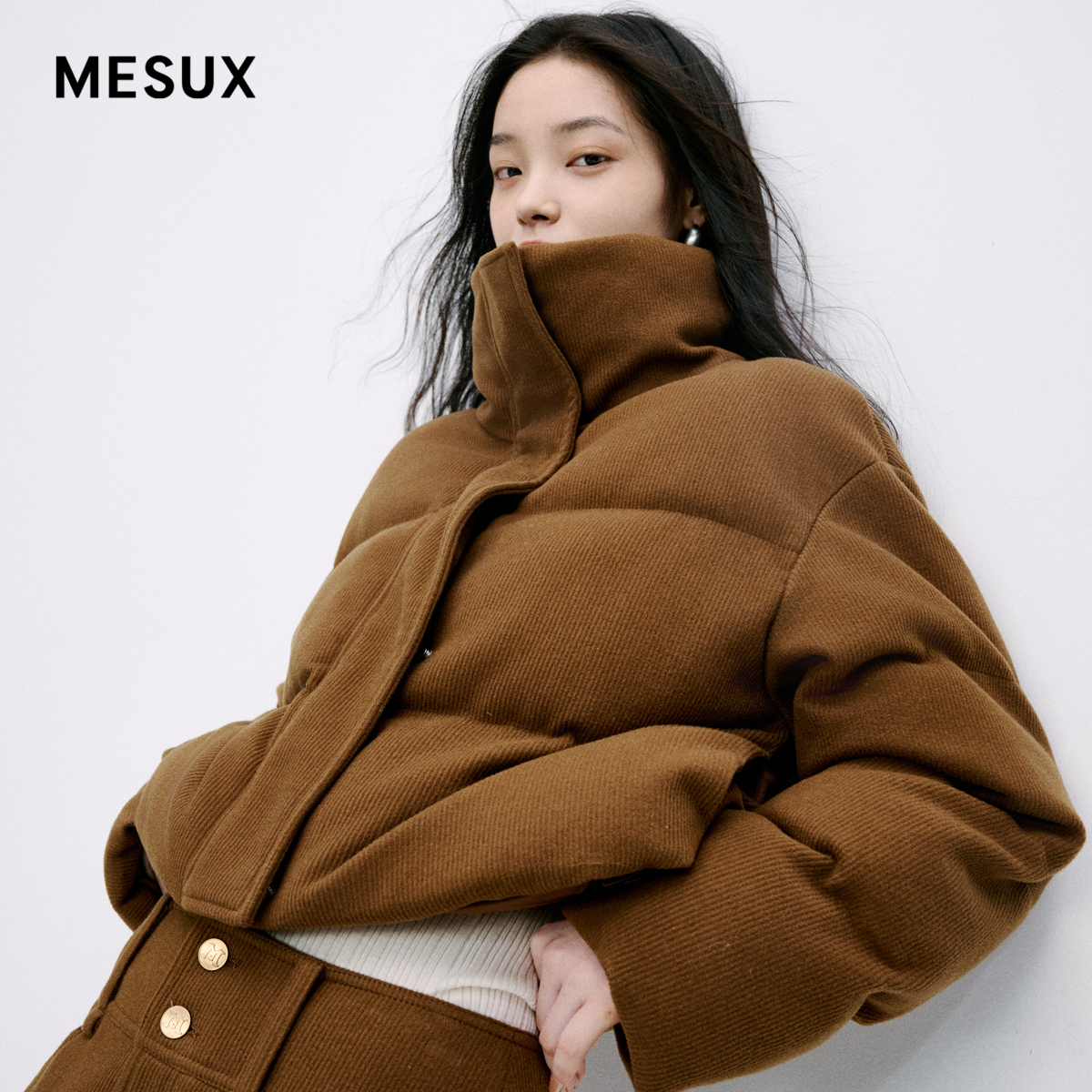MESUX米岫新品肯豆风短面包服小个子棉服MMWUJ201