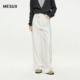 MESUX米岫25冬纯棉斜门襟直筒牛仔裤 王丽坤&李小冉同款 MNWUR403