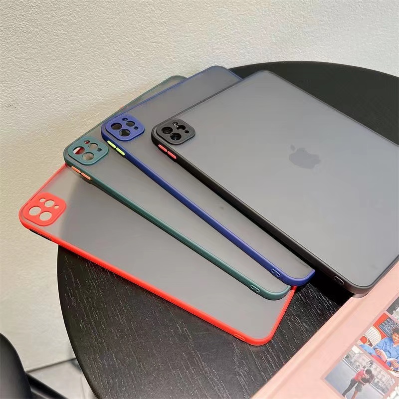 适用苹果iPad Air5保护套mini6平板壳pro11寸防弯2022年新款10.2防摔5代4磨砂硬壳iPad第十代9超薄亚克力2021