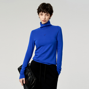 百搭修身 保暖毛衫 上衣尤缇时尚 新款 女装 冬季 TI宝蓝色高领打底衫