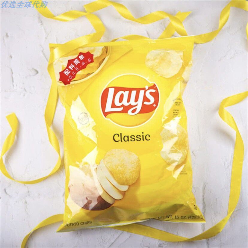 MM乐事薯片经典原味袋装美国进口休闲零食追剧露营野餐下午茶代购