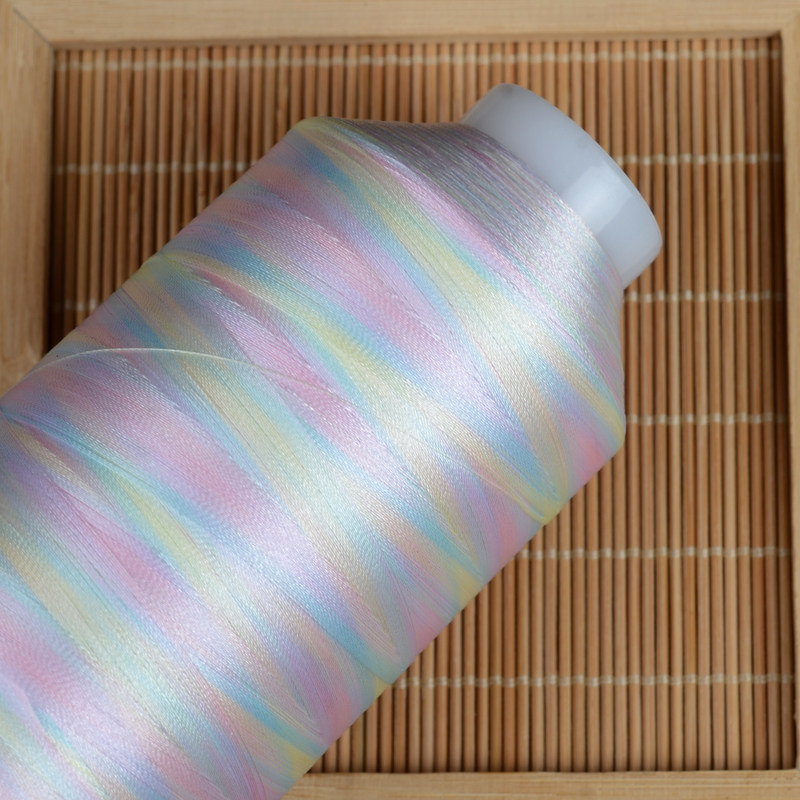 个性定制七彩线渐变缝纫线彩虹绣花线兄弟家用商用绣花机胜家蝴蝶,居家布艺,线,淘宝优惠券,粉丝福利购,淘宝优惠卷