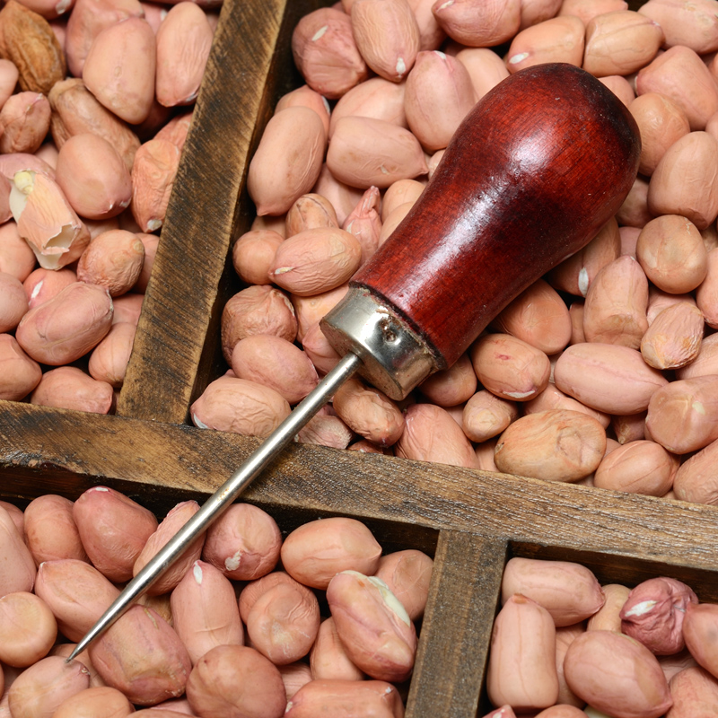 实木柄锥子工具打孔补鞋修鞋底拼布手工DIY上鞋锥针修皮革纳鞋底