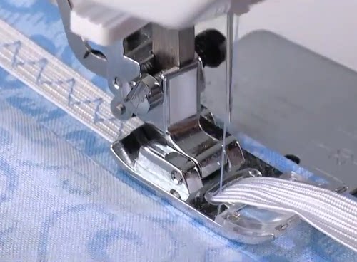 重机家用电动兄弟缝纫机缎缝装饰蝴蝶胜家交织字母密针缝压脚DIY