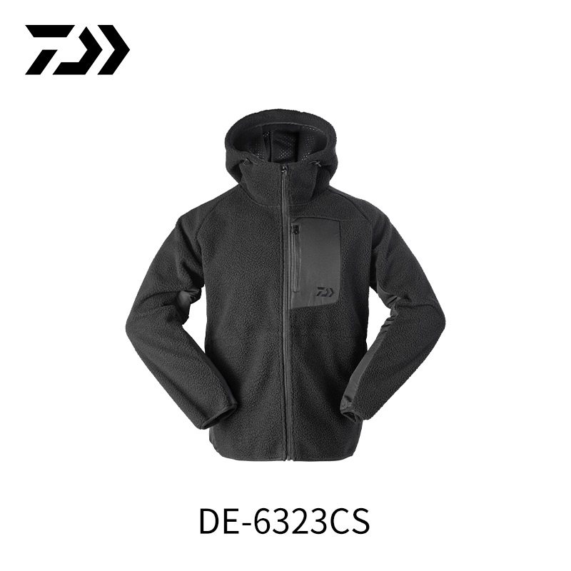 DAIWA达亿瓦 秋冬DE-6323CS 保暖摇粒绒外套防风防寒连帽钓鱼服