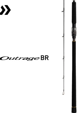 DAIWA达亿瓦 OUTRAGE BR 近远海船钓竿波爬竿铁板竿1节半离岸钓杆