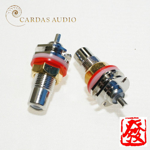美国原装 CARDAS 卡达斯 镀铑 GRFA L RCA插座 加长型