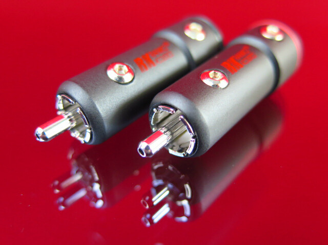 美国 RANKO 龙格 RCA-500W R OCC 镀铑 莲花插头 单晶铜 信号插头