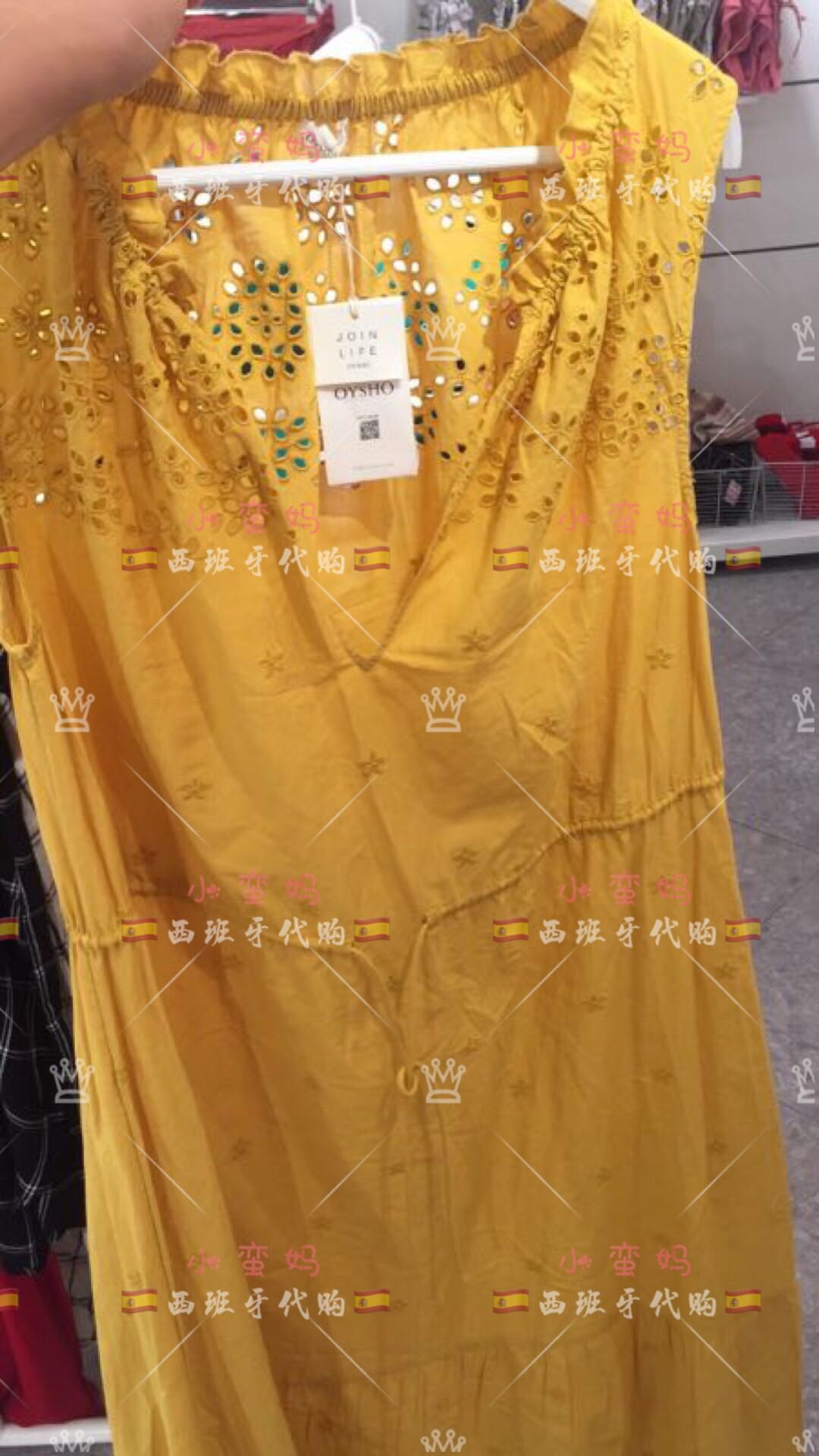 小蛮妈西班牙 OYSHO 女士 镂空连衣裙沙滩裙 0772/468 现货