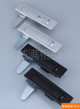 威满 MS730-1-2亚/黑平面锁MS504-1/716-1配电箱控制柜按钮式门锁