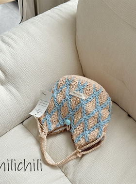 CHILI 原创设计款钩针手工钩织创意包斜挎单肩手提多包形DIY材料