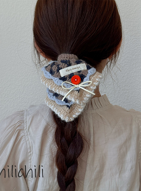 CHILI 原创设计手工钩织秋冬季限设计发套多色DIY发圈手作diy材料