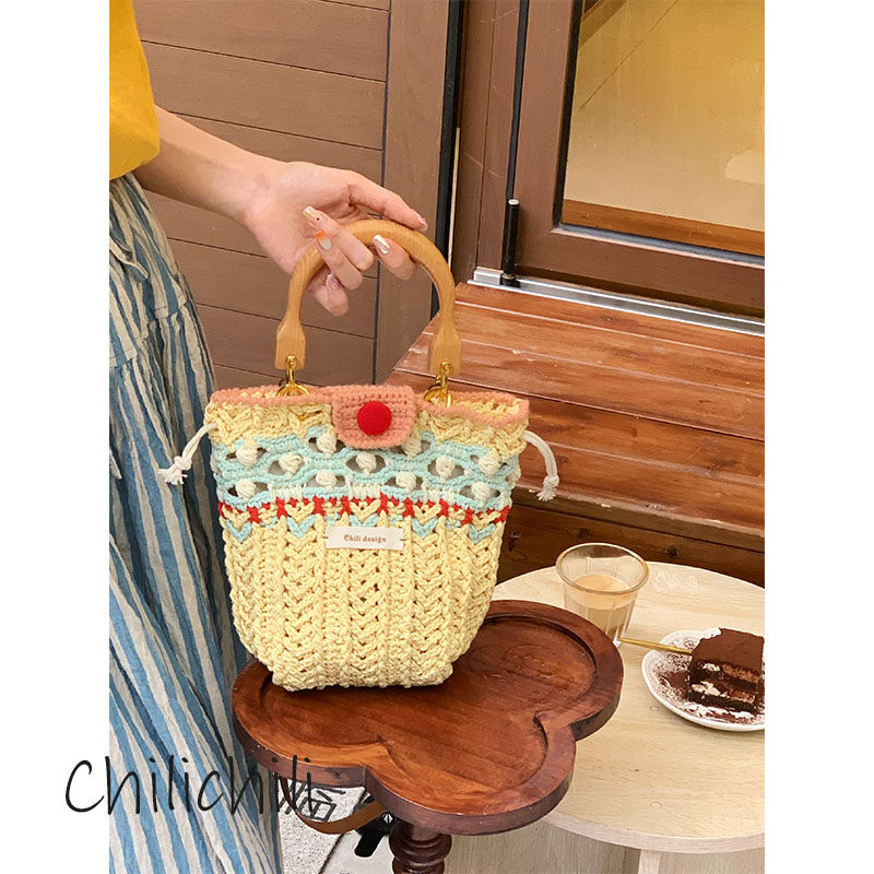 CHILI 原创小众设计手工创意编织钩织DIY巴克拉瓦斜挎材料包成品